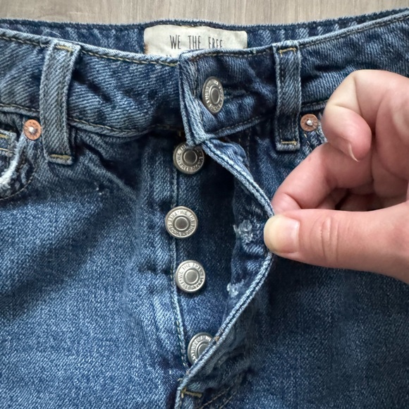 Denim Button-Up Mini Skirt - Picture 4 of 5